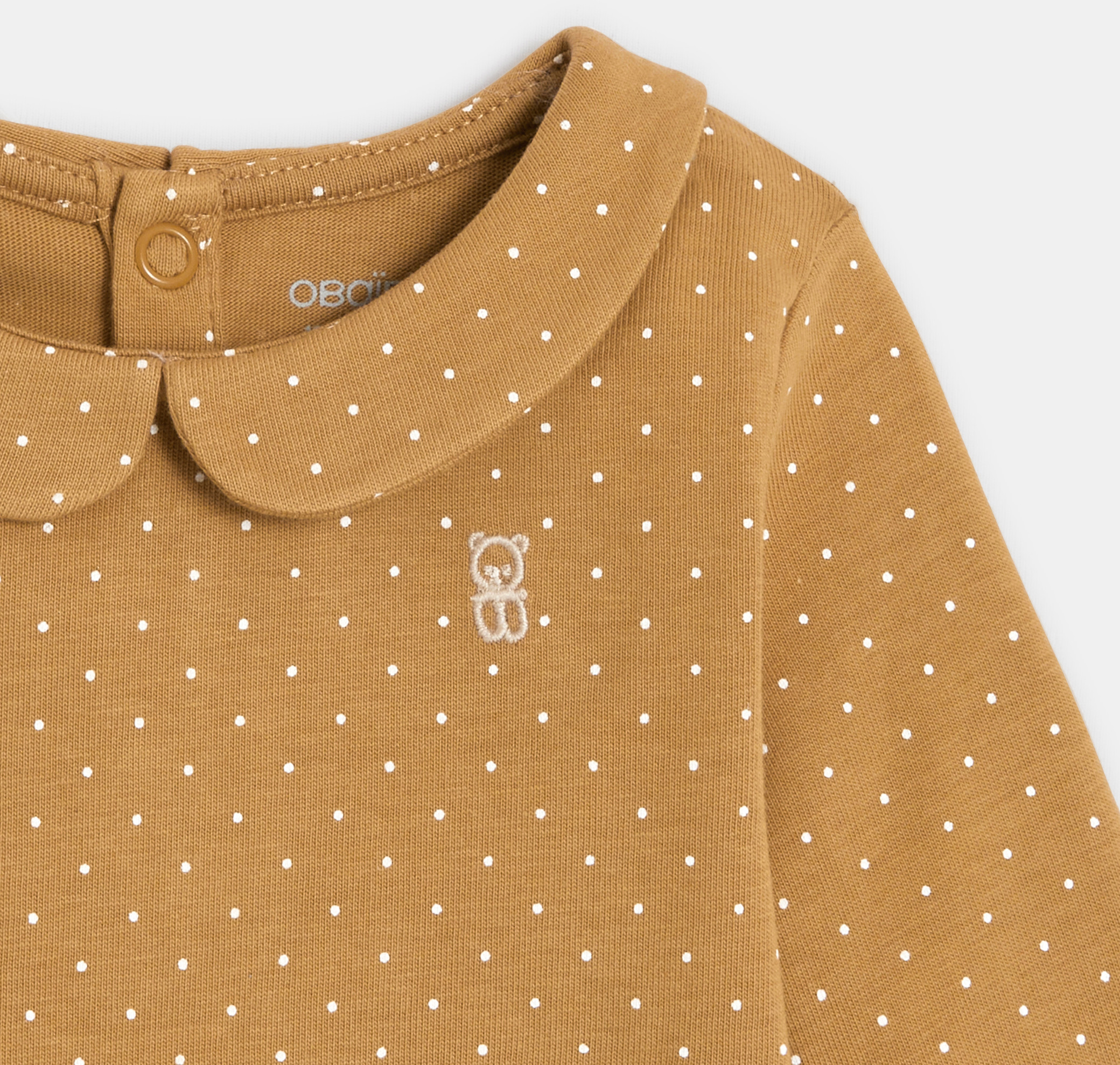 Unifarbenes T-Shirt mit Bubi-Kragen (3er-Pack) Rosa Baby Mädchen 2