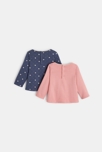 Sudadera de muletón ligero (pack de 2) rosa bebé niña 3