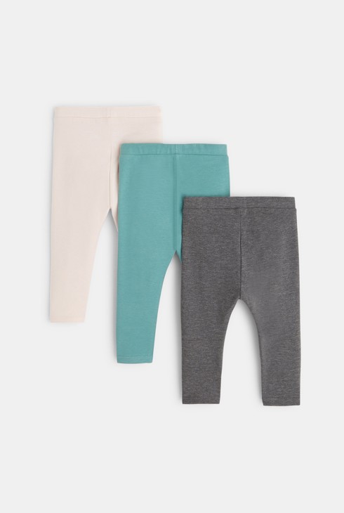 Leggings aus Jersey unifarben (3er-Pack) Rosa Baby Mädchen 2