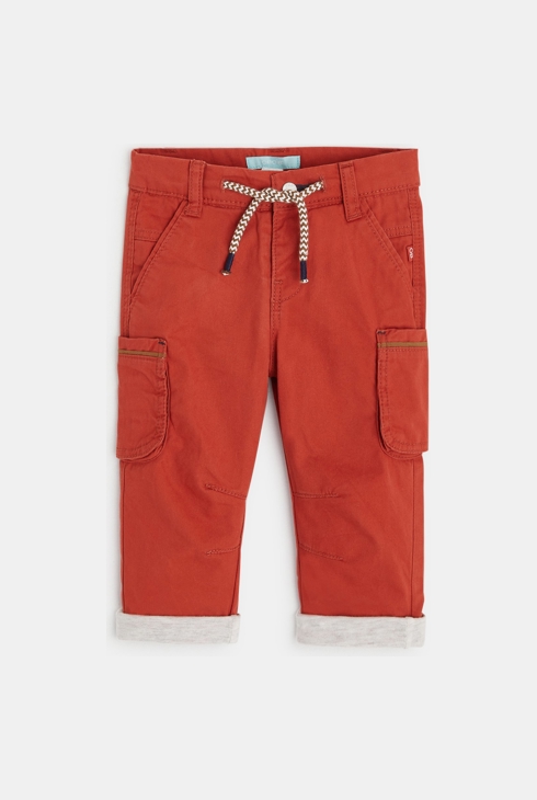 Pantalon battle à revers orange bébé garçon 1