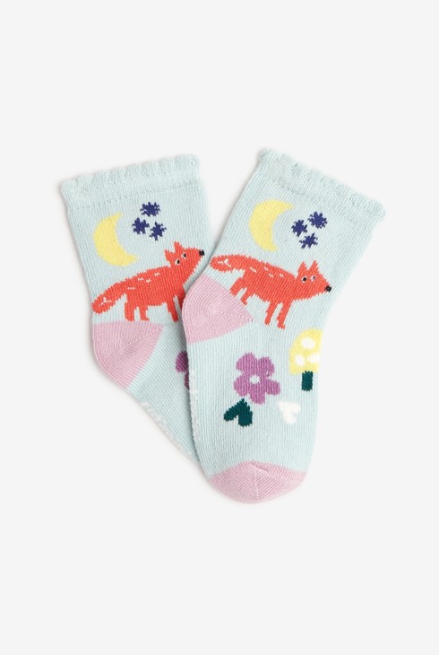 Chaussettes à motifs bébé fille bleues Catimini 2