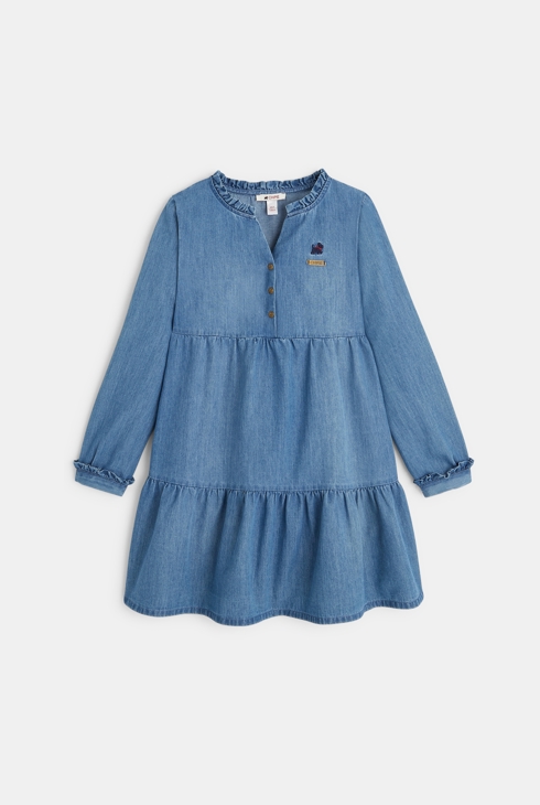 Vestido vaquero claro Chipie para niña azul niña 1