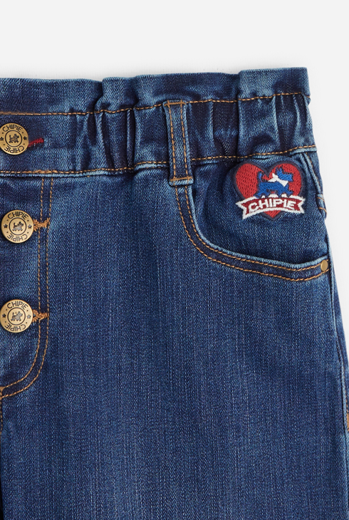 Mom-Jeans Chipie für Mädchen Blau Mädchen