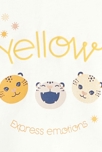 T-shirt Yellow tigres blanc bébé fille 2