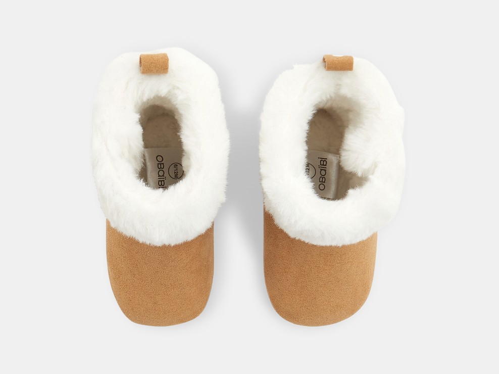 Boots fourrées beige naissance 2