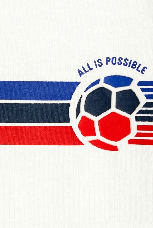 Kurzärmeliges T-Shirt mit Aufschrift Weiß Jungen 2