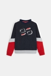 Sweat-shirt tricolore "96" bleu garçon