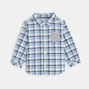 Tubular fit checked shirt 1