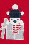 Pull maille patch renne rouge bébé garçon 3