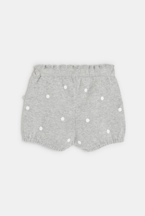 Strick-Short Grau Baby Mädchen 2
