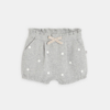 Short maille tricot gris bébé fille