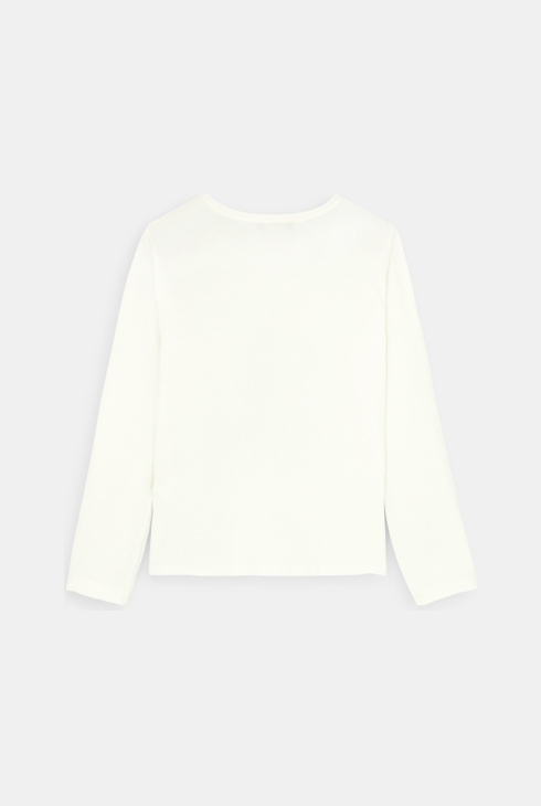 Weihnachts-T-Shirt mit Tannenbaum-Motiv Weiß Mädchen 2