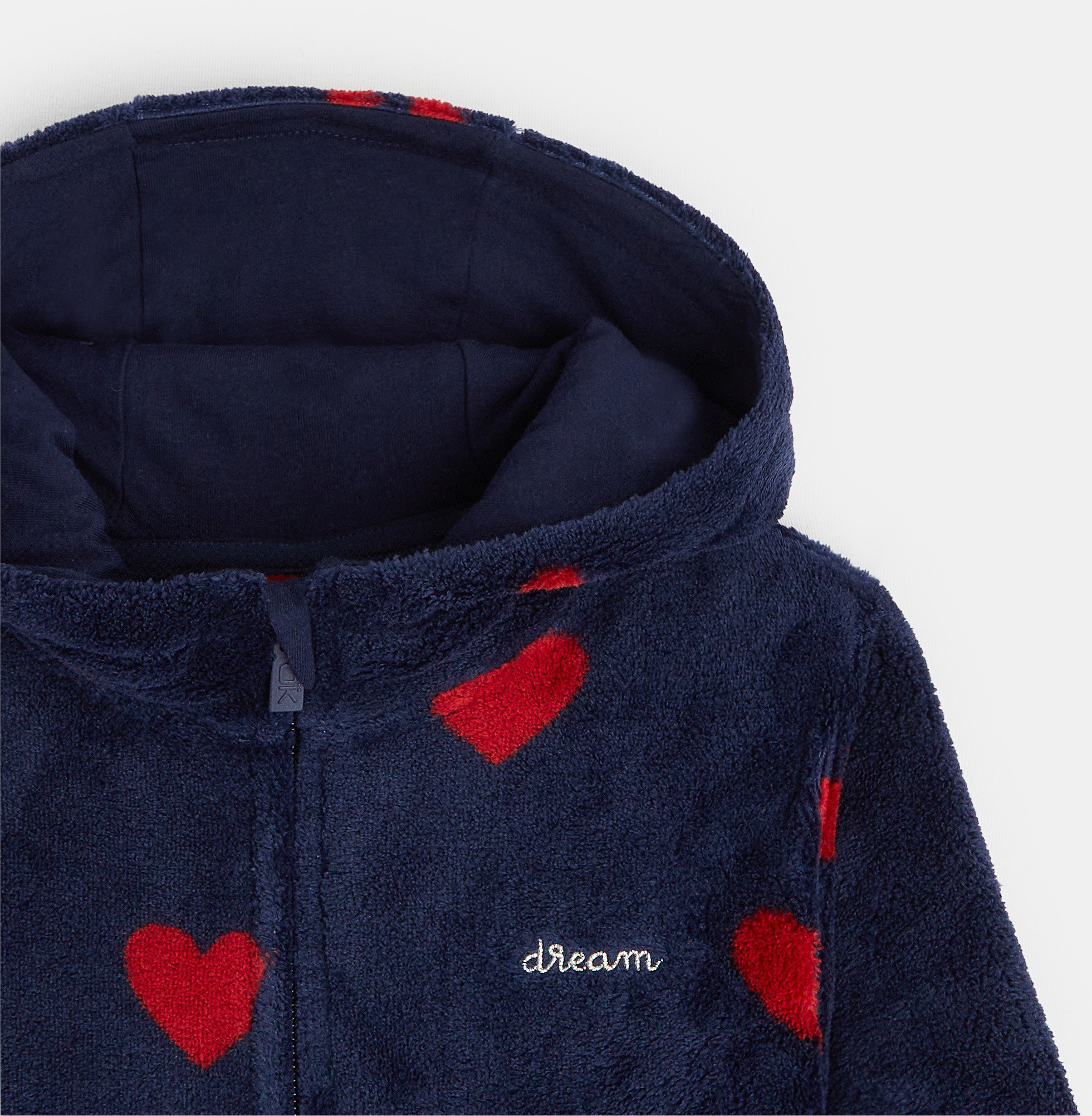 Kombinirana pižama iz žameta z motivi src rdeča deklica 2