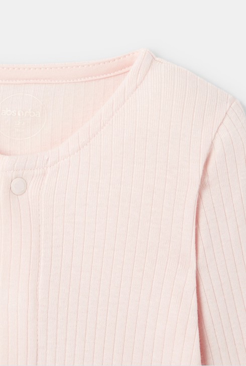 Body manches longues en coton rose naissance Absorba 2