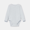 Body manches longues en coton bleu clair naissance Absorba