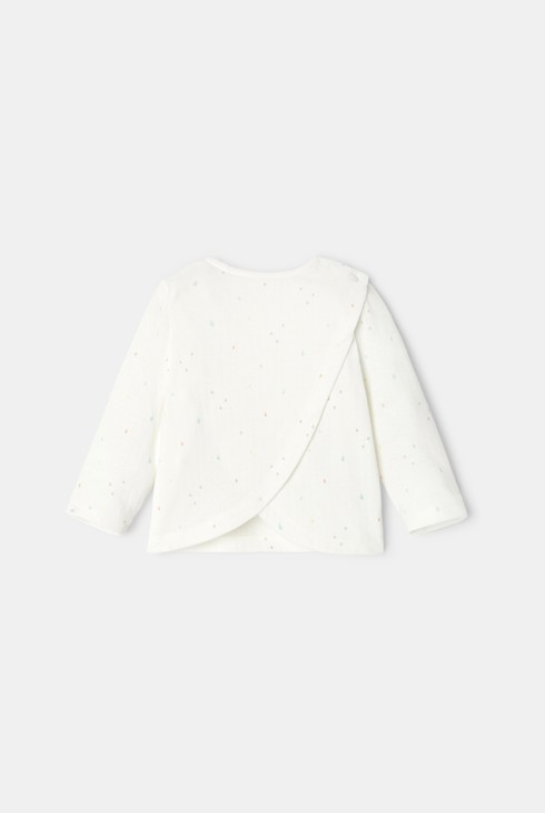 T-shirt à manches longues en coton bio naissance Absorba 2