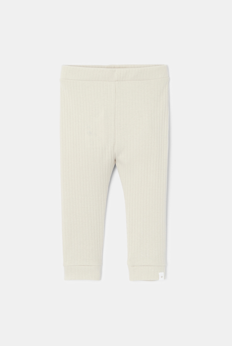Legging en coton beige naissance Absorba 1
