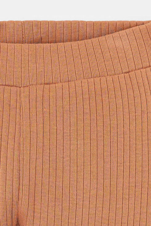 Caleçon long maille côtelée beige naissance Absorba 2