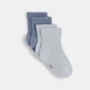 Lot de 2 paires de chaussettes en coton bleues mixte Absorba