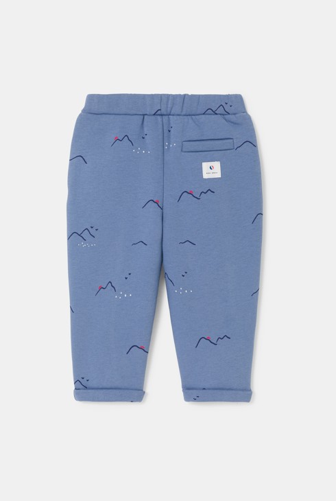 Pantalon molleton bleu foncé bébé garçon 2