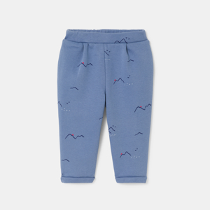 Pantalon molleton bleu foncé bébé garçon 1