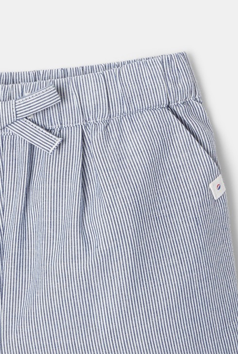 Short rayé en coton bio bleu mixte Absorba 2