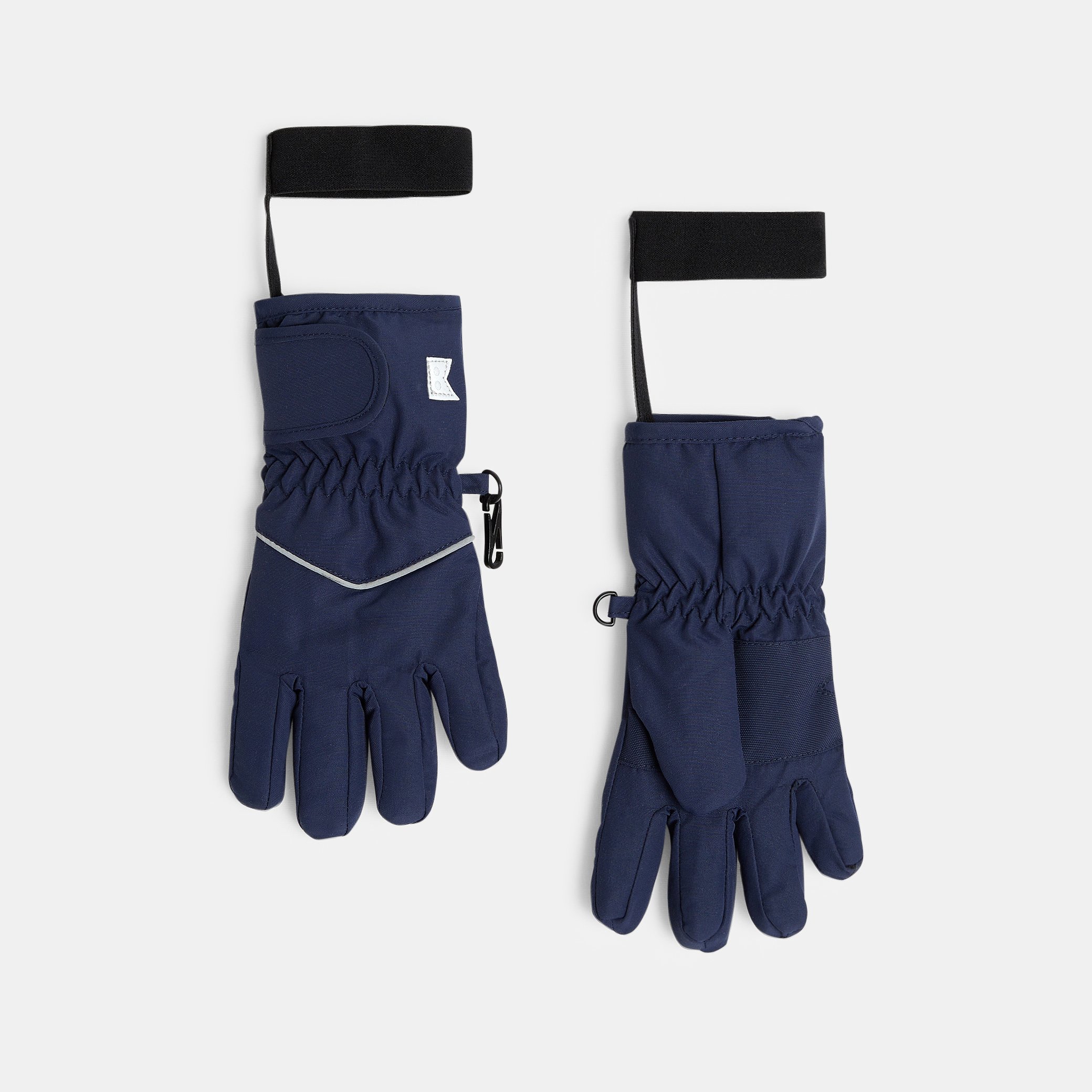 Boys blue waterproof ski gloves Okaidi Obaibi