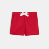 Short à pans rouge bébé fille