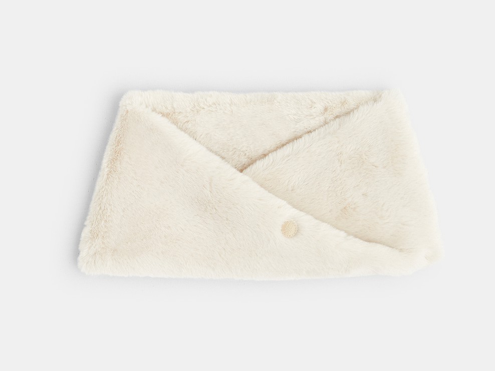 Getwisteter Snood aus Kunstfell Weiß Mädchen 1