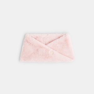 Getwisteter Snood aus Kunstfell Rosa Mädchen 1