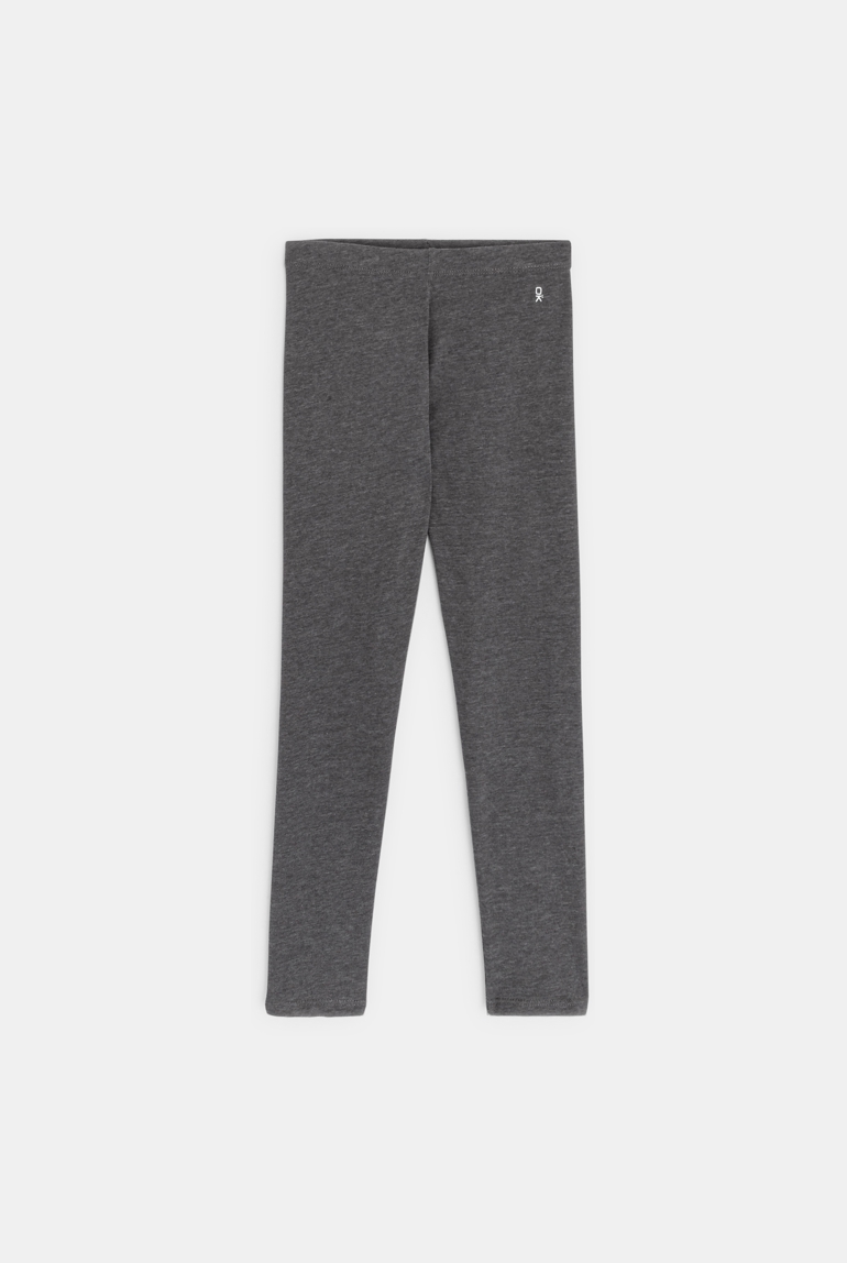 Leggings caldi tinta unita grigi bambino 1
