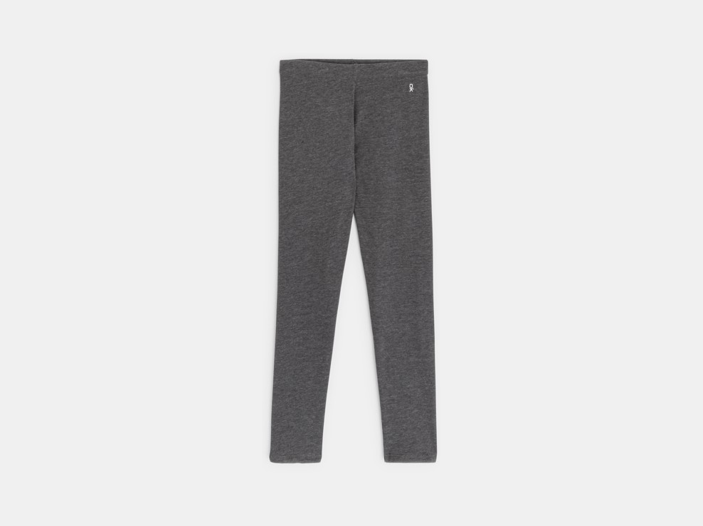 Leggings chauds et unis gris garçon 1