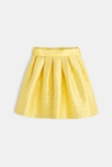 Jupe chic en jacquard jaune fille