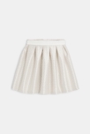 Jupe chic en jacquard doré fille