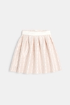Jupe chic en jacquard rose fille