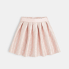 Jupe chic en jacquard rose fille