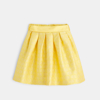 Jupe chic en jacquard jaune fille