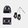 Ensemble bonnet + snood + moufles