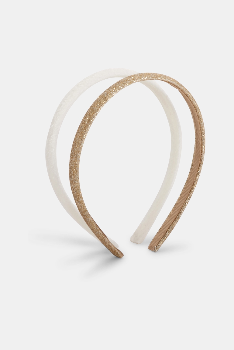 Diadema fina (pack de 2) blanco niña 1