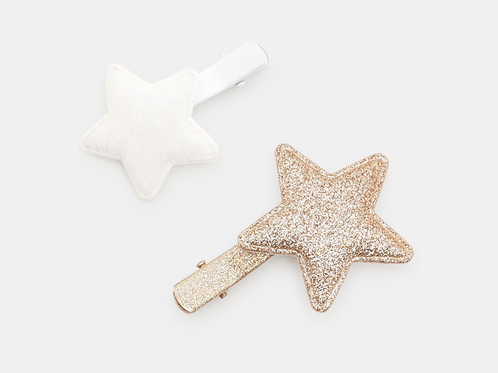Haarspangen mit Sternen (2er-Pack) Weiß Mädchen 2