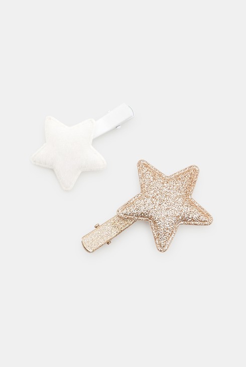 Haarspangen mit Sternen (2er-Pack) Weiß Mädchen 2