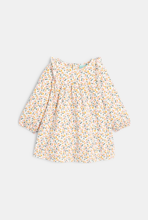 Gefüttertes Kleid und Leggings in Rosa für Mädchen