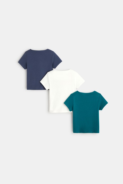 T-shirt jersey poche poitrine (lot de 3) vert bébé garçon 2