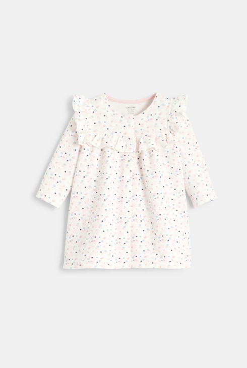 Obleka iz modnega pletiva z mehurčki in pajkice rožnata rojstvo 2