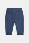 Sweat molleton et pantalon maille côtelée bleu naissance 3