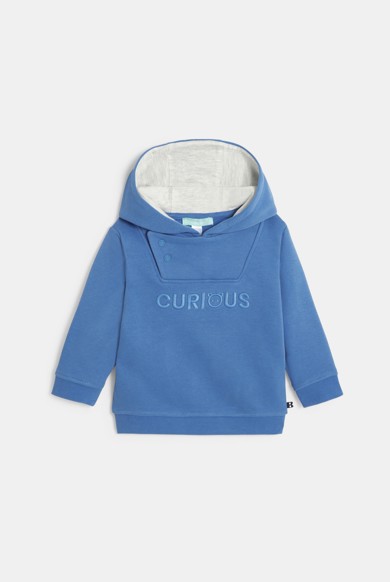 Baby boy's blue fleece hoodie Okaïdi & Obaïbi
