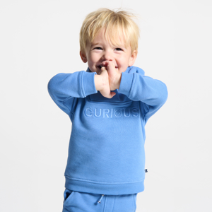 Baby boy's blue fleece hoodie 1