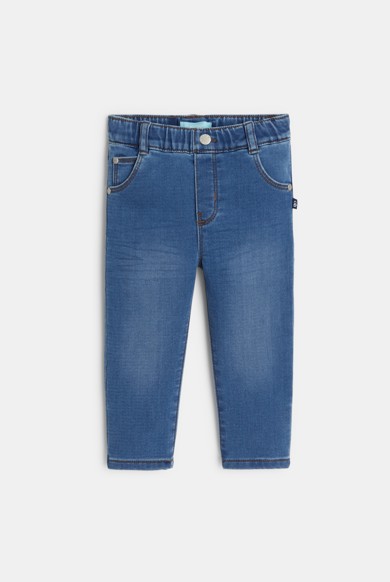 パンツ ObladaSKATER JEANS*BLUE[M] Pull-on jeans with elastic waist Okaïdi & Obaïbi