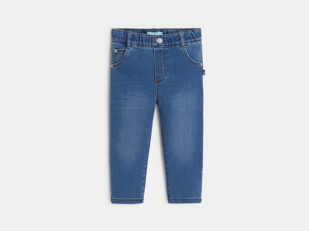 Jean confort ultra stretch enfilable bleu bébé garçon 1