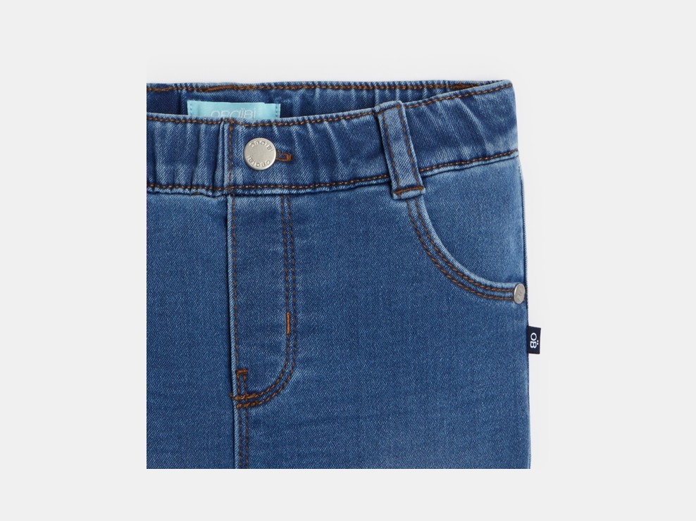 Schlupfjeans mit elastischem Bund Blau Baby Jungen 2